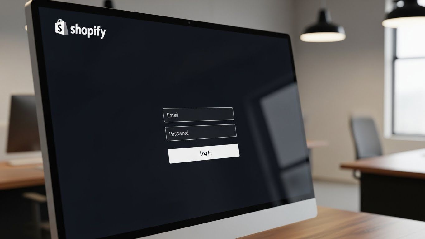 log in shopify store