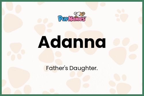 Adanna dog name meaning