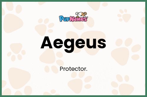 Aegeus dog name meaning