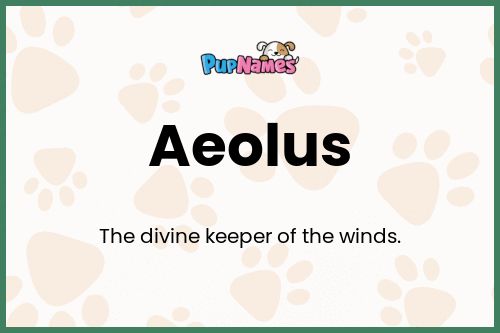 Aeolus dog name meaning