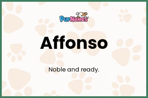 Affonso dog name meaning