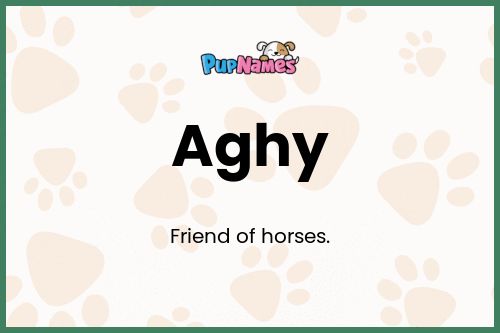 Aghy dog name meaning