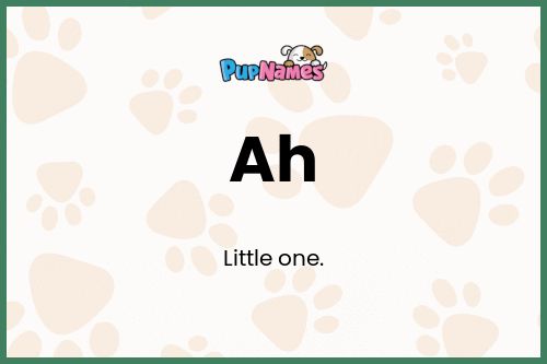 Ah dog name meaning