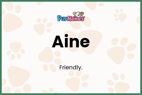 Aine dog name meaning