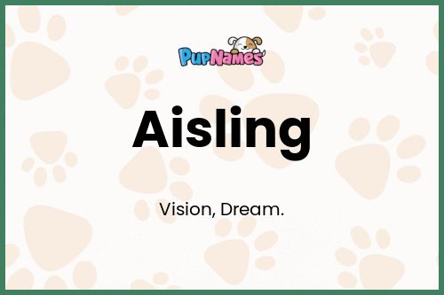 Aisling dog name meaning