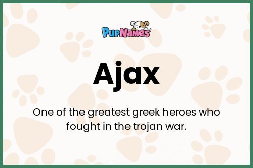 Ajax dog name meaning