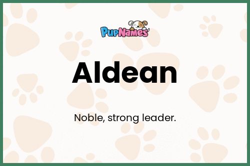 Aldean dog name meaning