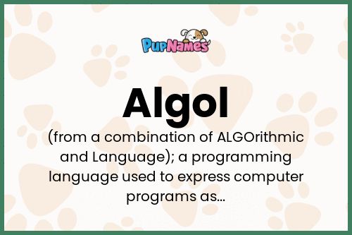 Algol dog name meaning
