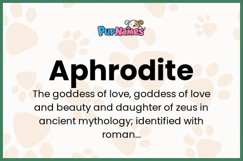 Aphrodite dog name meaning