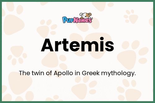 Artemis dog name meaning