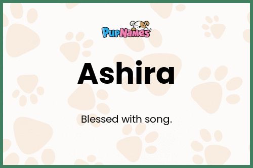 Ashira dog name meaning