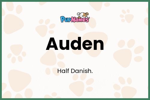 Auden dog name meaning