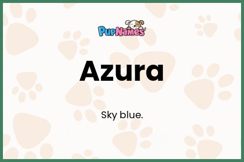 Azura dog name meaning