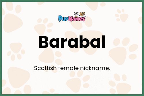 Barabal dog name meaning