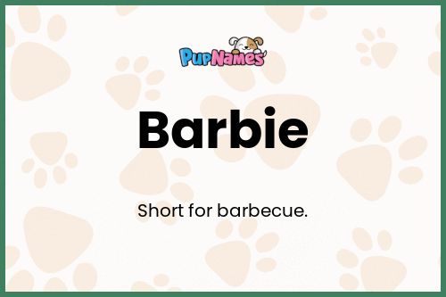 Barbie dog name meaning