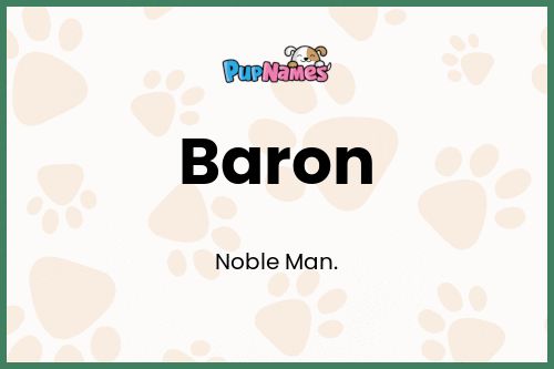 Baron dog name meaning
