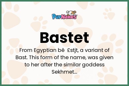 Bastet dog name meaning