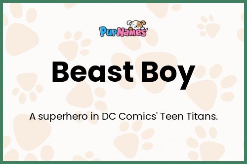 Beast Boy dog name meaning