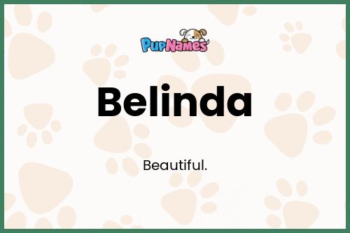 Belinda dog name meaning