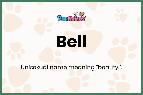 Bell dog name meaning