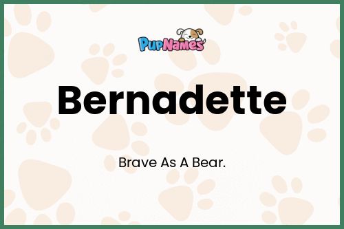 Bernadette dog name meaning