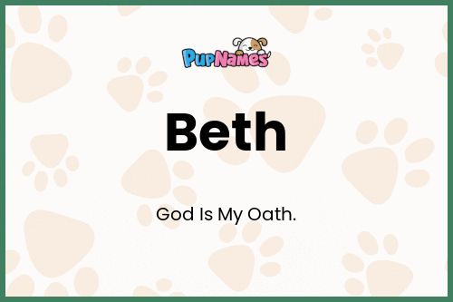 Beth dog name meaning