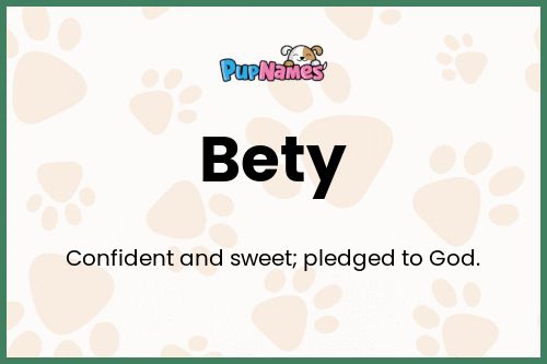 Bety dog name meaning