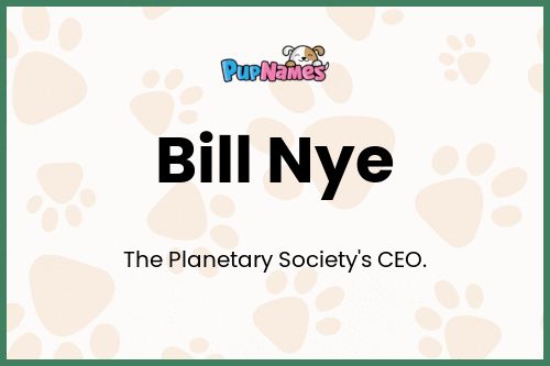 Bill Nye dog name meaning