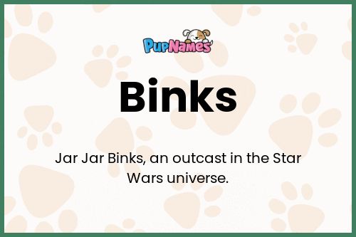 Binks dog name meaning