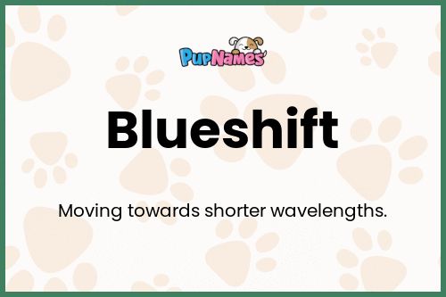 Blueshift dog name meaning