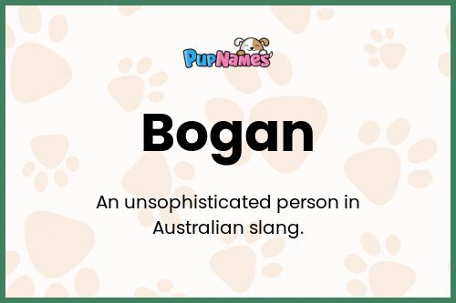 Bogan dog name meaning