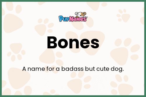 Bones dog name meaning