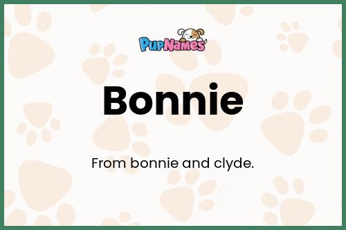 Bonnie dog name meaning