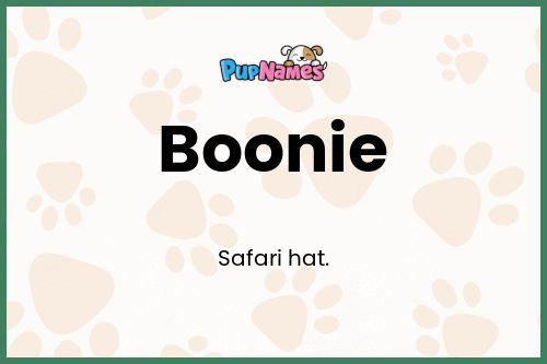 Boonie dog name meaning