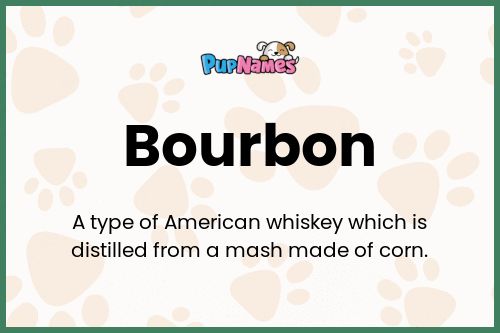 Bourbon dog name meaning