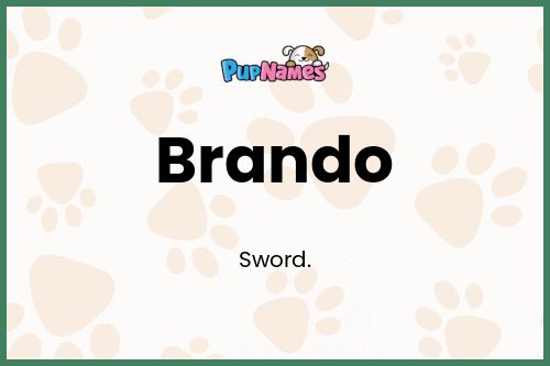 Brando dog name meaning