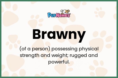 Brawny dog name meaning