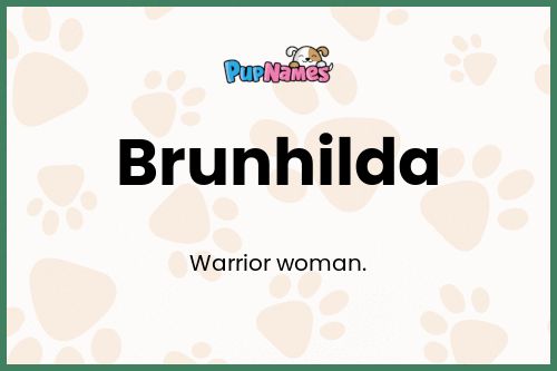 Brunhilda dog name meaning