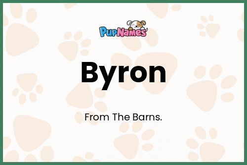 Byron dog name meaning