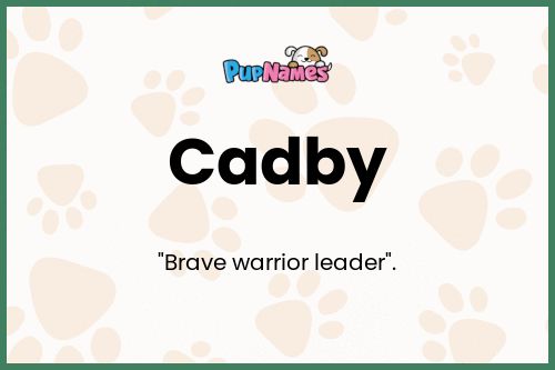 Cadby dog name meaning