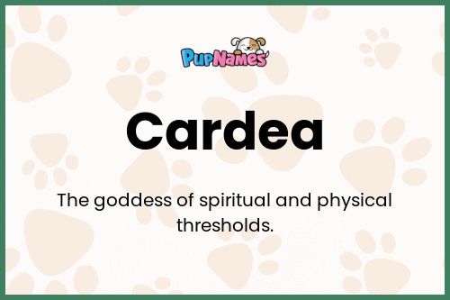 Cardea dog name meaning