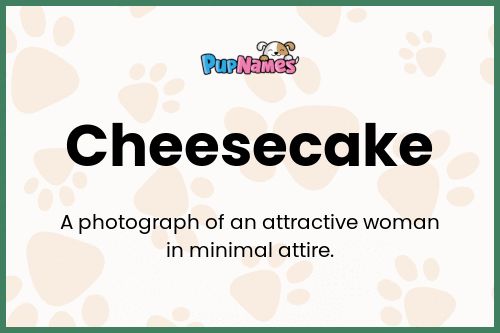 Cheesecake dog name meaning