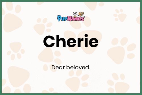 Cherie dog name meaning