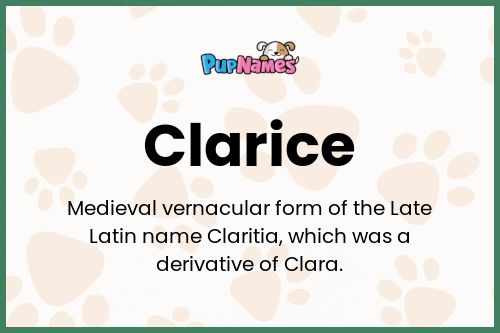 Clarice dog name meaning