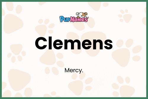 Clemens dog name meaning