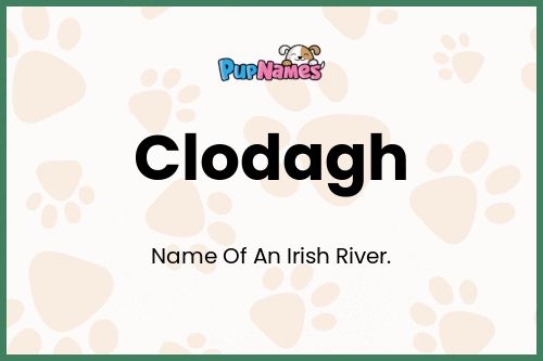 Clodagh dog name meaning