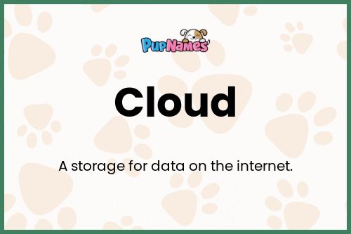 Cloud dog name meaning