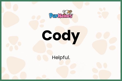 Cody dog name meaning