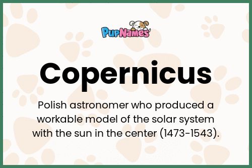 Copernicus dog name meaning