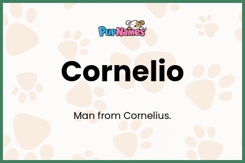 Cornelio dog name meaning